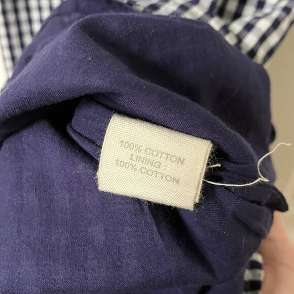 Anthropologie Forever That Girl Mini Dress Womens 8 Puff Sleeve Gingham Picnic - Picture 7 of 11